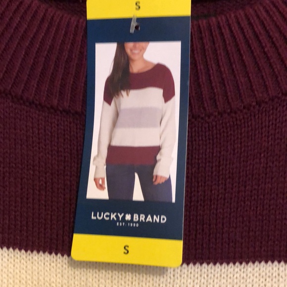 NWT LUCKY BRAND pull over Sweater Size small. - Picture 2 of 4
